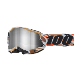100% Motocross Goggle Accuri 2 Flea - Mirror Silver