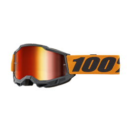 100% Motocross Goggle Accuri 2 Orange - Mirror Red