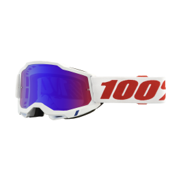100% Motocross Goggle Accuri 2 Pure - Mirror Red / Blue