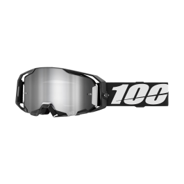 100% Motocross Goggle ARmatic Black - Mirror Silver Flash
