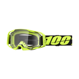 100% Motocross Goggle ARmatic Neon Yellow - Clear