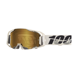 100% Motocross Goggle ARmatic Pitch - Mirror True Gold