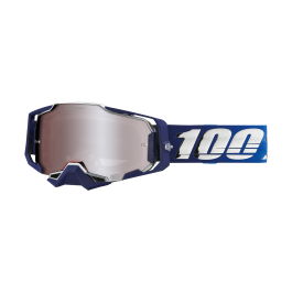 100% Motocross Goggle Armega Novel - HiPER Mirror Silver