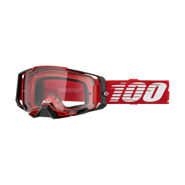 100% Motocross Goggle Armega Red - Clear