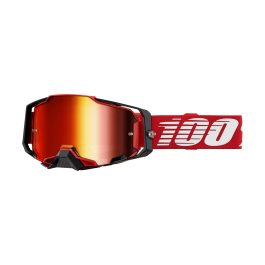 100% Motocross Goggle Armega Red - Mirror Red