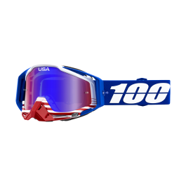 100% Motocross Goggle Racecraft 1 Anthem - Mirror Red / Blue