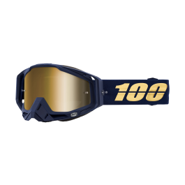 100% Motocross Goggle Racecraft 1 Bakken - Mirror True Gold
