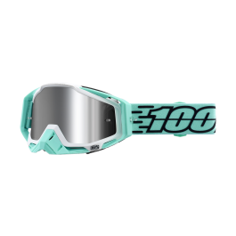 100% Motocross Goggle Racecraft 1 Plus Fasto - Injected Mirror Silver Flash