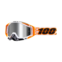 100% Motocross Goggle Racecraft 1 Plus Illumina - Injected Mirror Silver Flash