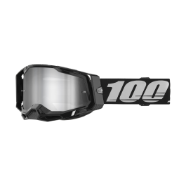 100% Motocross Goggle Racecraft 2 Black - Mirror Silver