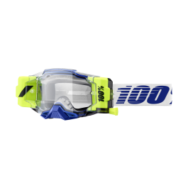 100% Motocross Goggle Roll-Off Armega Forecast Blue - Clear