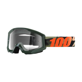 100% Motocross Goggle Strata 1 Huntsitan - Clear