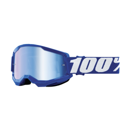 100% Motocross Goggle Strata 2 Blue - Mirror Blue