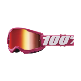 100% Motocross Goggle Strata 2 Fletcher - Mirror Red