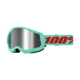 100% Motocross Goggle Strata 2 Maupiti - Mirror Silver