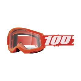 100% Motocross Goggle Strata 2 Orange - Clear