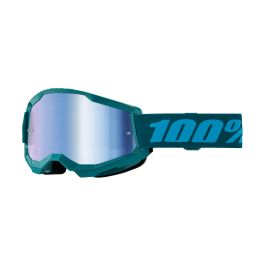 100% Motocross Goggle Strata 2 Stone - Mirror Blue