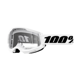 100% Motocross Goggle Strata 2 White - Clear
