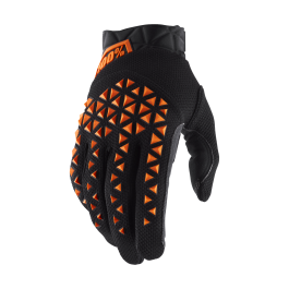 100% Motocross Gloves Airmatic CE - Black / Orange