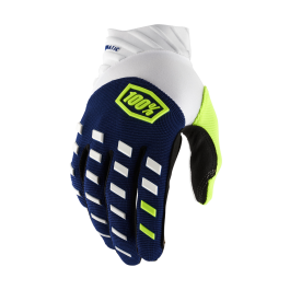 100% Motocross Gloves Airmatic - Navy / White