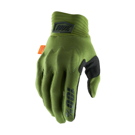 100% Motocross Gloves Cognito D3O - Army Green / Black