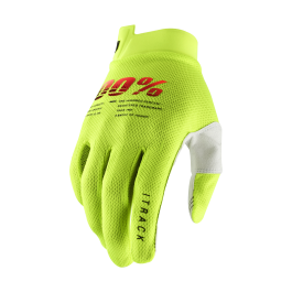 100% Motocross Gloves iTrack - Flo Yellow