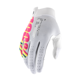 100% Motocross Gloves iTrack System - White