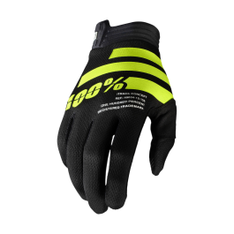 100% Motocross Gloves iTrack - Black / Fluo Yellow