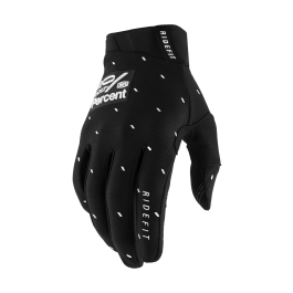 100% Motocross Gloves Ridefit Slasher - Black