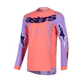 Alpinestars Motocross Jersey 2026 Supertech Scenz - Hot Coral / Purple