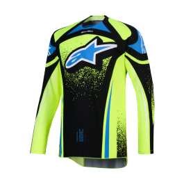 Alpinestars Motocross Jersey 2026 Techstar Nomur - Dark Navy / Fluo Yellow / Ucla / Blue