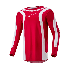 Alpinestars Motocross Jersey Fluid Lurv - Mars Red / White