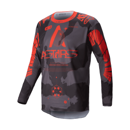 Alpinestars Motocross Jersey Racer Hollow - Camo / Fluo Orange