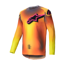 Alpinestars Motocross Jersey Supertech Lipan - Yellow / Pink