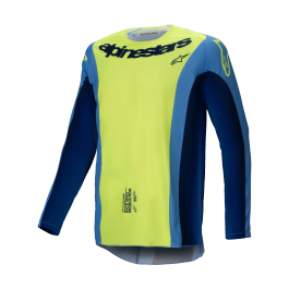 Alpinestars Motocross Jersey Techstar Melt - Fluo Yellow / Blue
