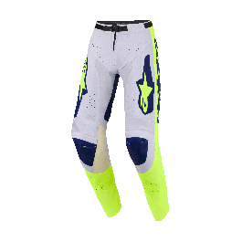 Alpinestars Motocross Pants 2026 Racer Air Riway - Light Grey / Fluo Yellow / Blue