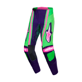 Alpinestars Motocross Pants 2026 Techstar Nomur - Deep Purple / Green / Fluo Pink