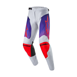 Alpinestars Motocross Pants Racer Hoen - Light Grey / Hot Orange / Black