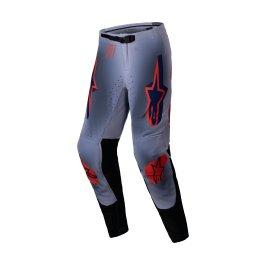 Alpinestars Motocross Pants Supertech Lipan - Grey / Fluo Orange