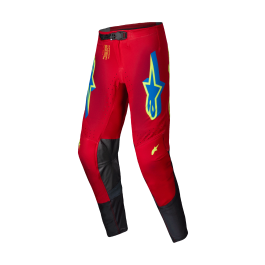 Alpinestars Motocross Pants Supertech Maker - Red / Fluo Yellow