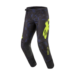 Alpinestars Motocross Pants Techstar Rantera - Black / Navy / Fluo Yellow