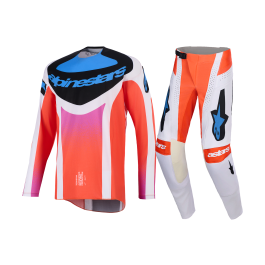 Alpinestars Motocross Gear 2026 Techstar Knif - Light Grey / Fluo Orange / Black