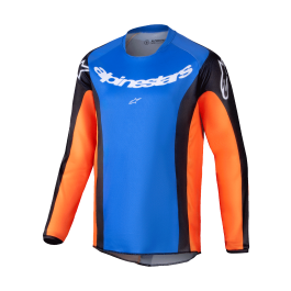 Alpinestars Youth Motocross Jersey Racer Melt - Orange / Blue