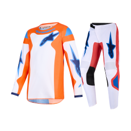 Alpinestars Youth Motocross Gear 2026 Fluid Grid - Orange / Ucla / Blue