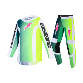 Alpinestars Youth Motocross Gear 2026 Fluid Portl - Green / White / Black