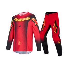 Alpinestars Youth Motocross Gear 2026 Supertech Scenz - Red / Black / Yellow