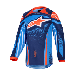 Alpinestars Mini Motocross Jersey 2026 Racer Nomur - Dark Navy / Orange / Ucla / Blue