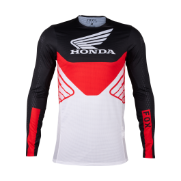 Fox Motocross Jersey Flexair Honda - Black / White
