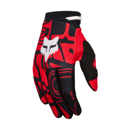 Fox Youth Motocross Gloves 180 Race Spec - Fluo Red
