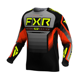 FXR Motocross Jersey Clutch Pro - Grey / Nuke / HiVis